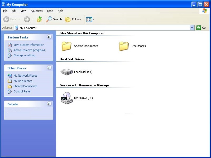 Проводник в Windows XP