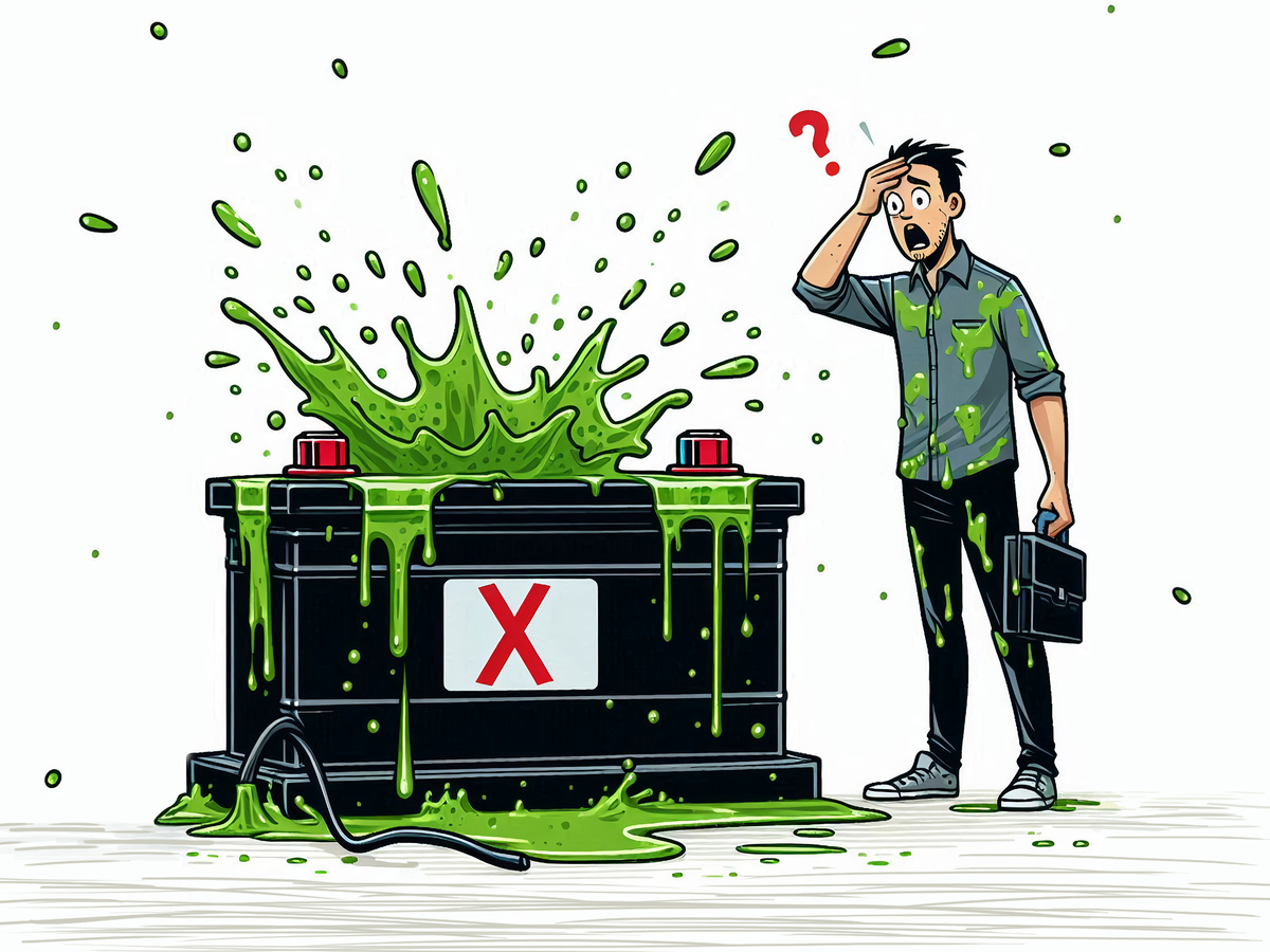 Почему АКБ мокнет? 