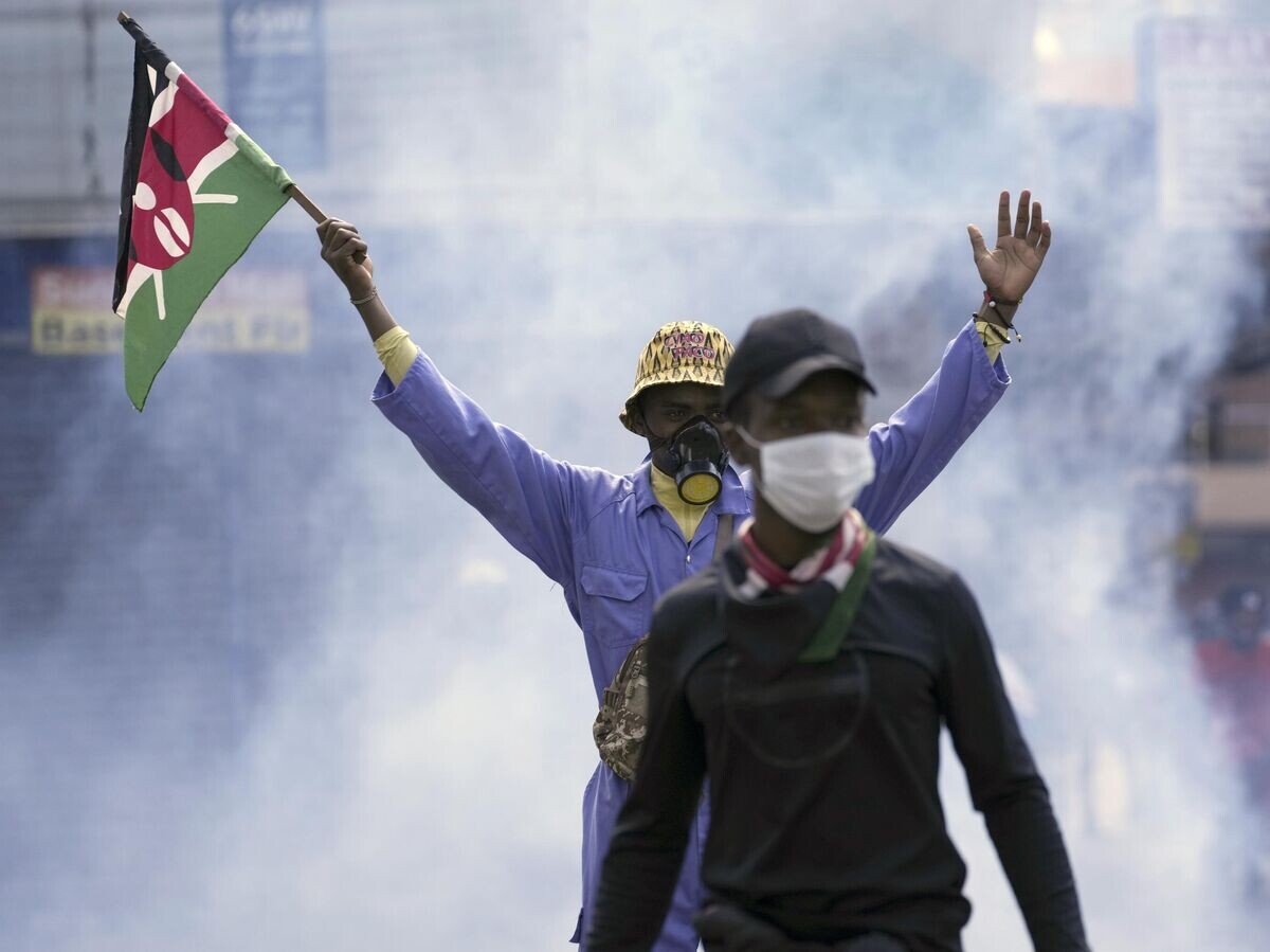    Протест против повышения налогов в Найроби, Кения© AP Photo / Brian Inganga