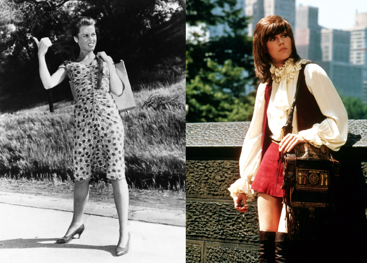 Кадры из фильмов «Прогулка по беспутному кварталу» и «Клют»