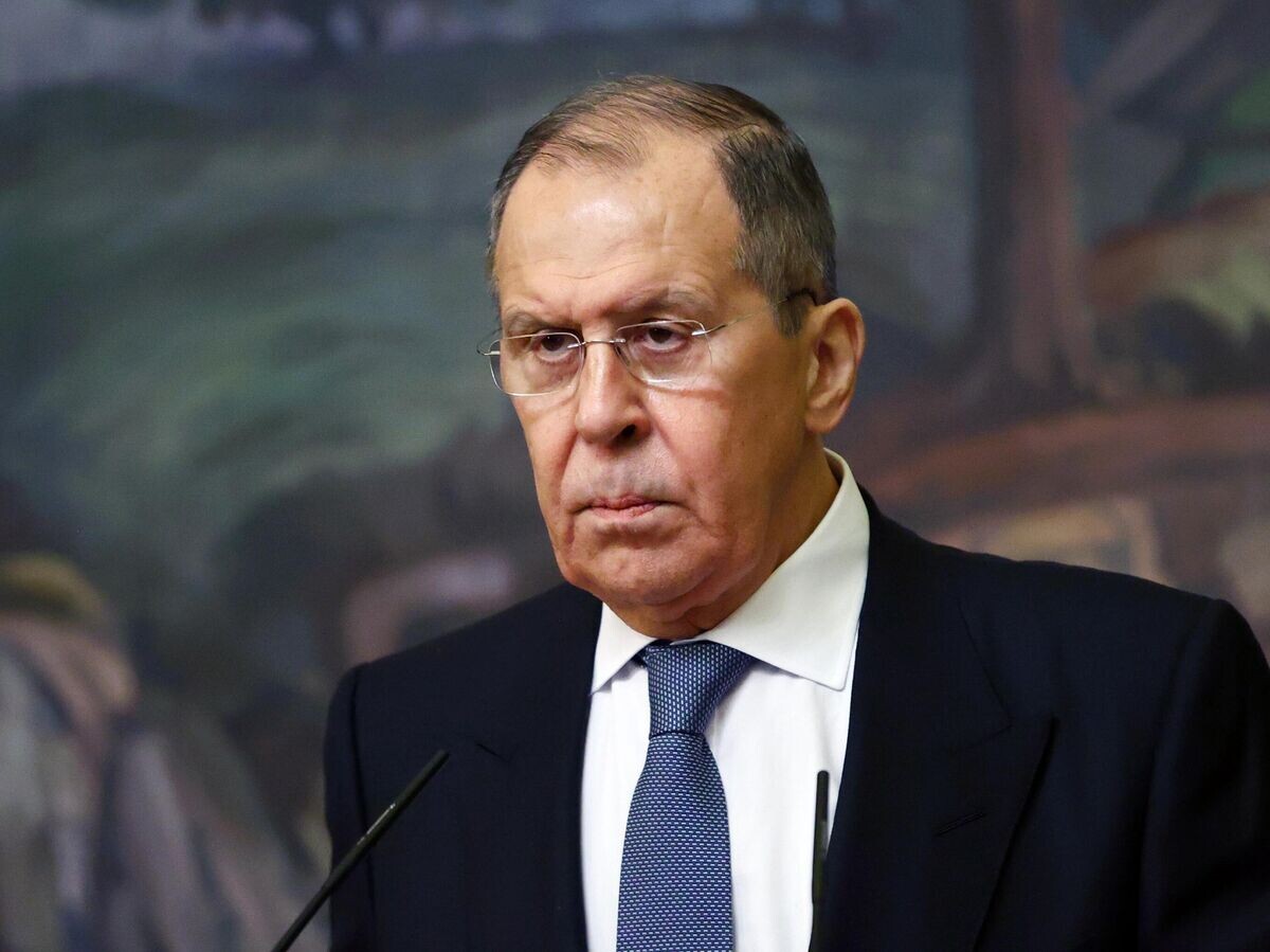    Министр иностранных дел РФ Сергей Лавров во время пресс-конференции© РИА Новости / Пресс-служба МИД РФ