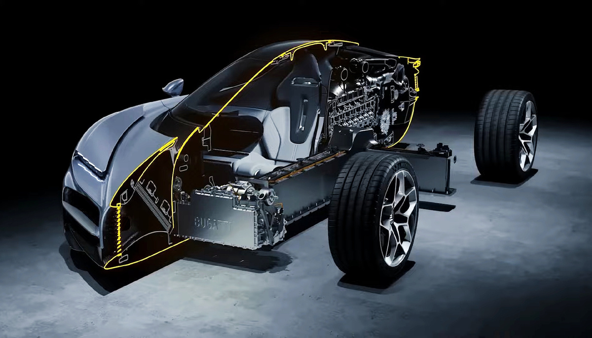 Аккумулятор расположен в тоннеле между водителем и пассажиром