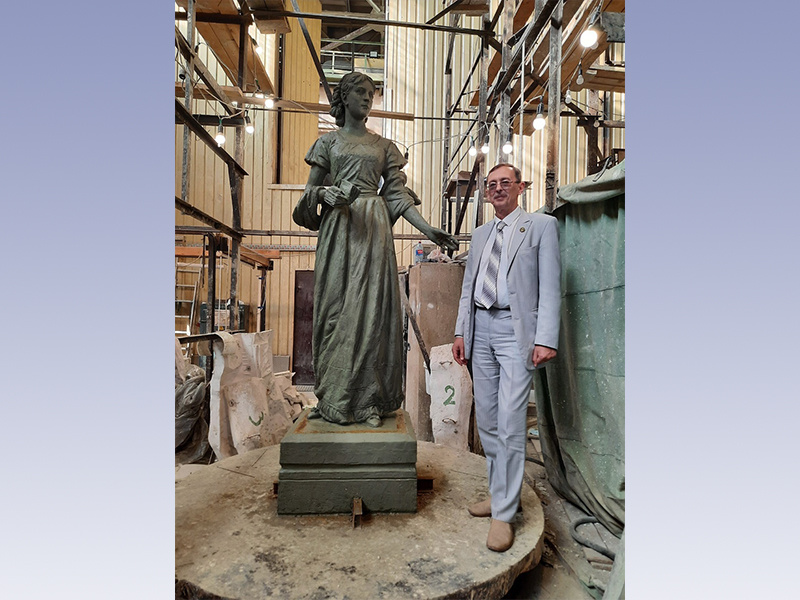 Памятник основательнице Оленина Тверской области уже есть в глиняном виде