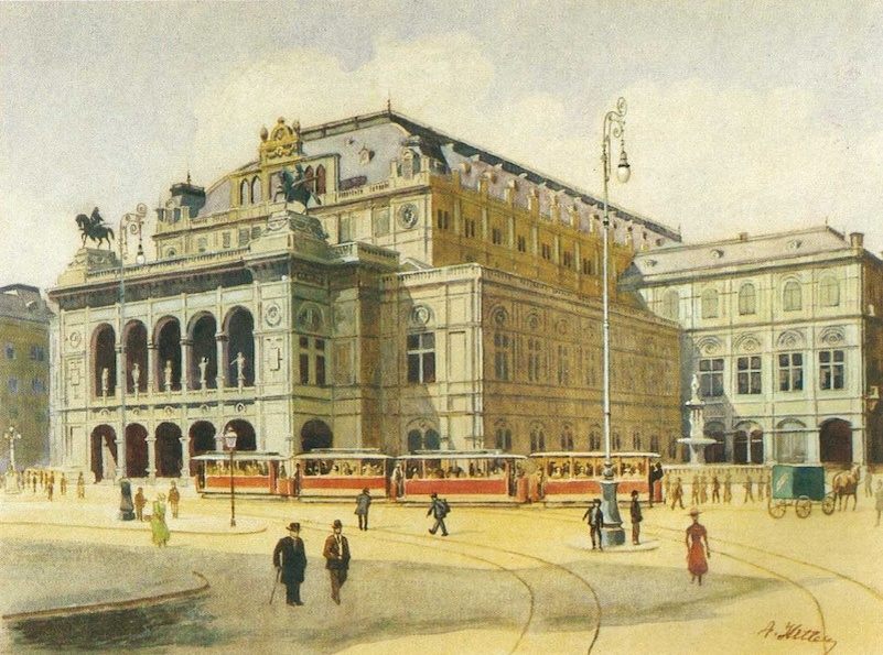 Венский оперный театр. Рисунок Гитлера. Источник: wikipedia.org
