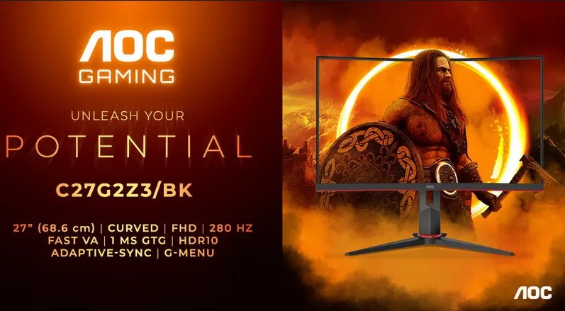 МОНИТОР AOC GAMING C27G2Z3/BK
