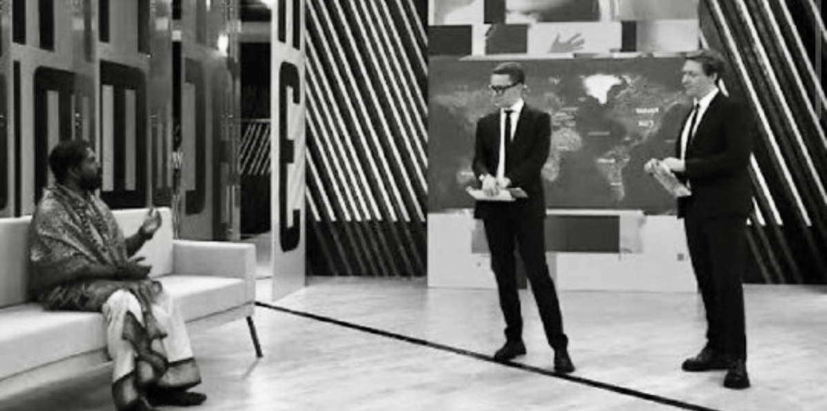 Индийский шаман в студии «Прямой эфир»