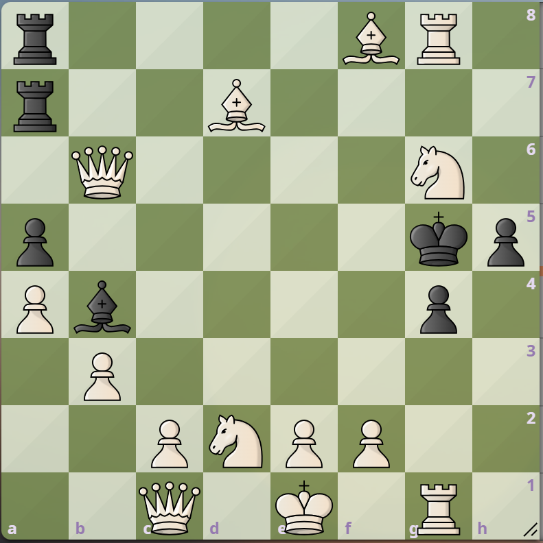 1. м1, ход белых