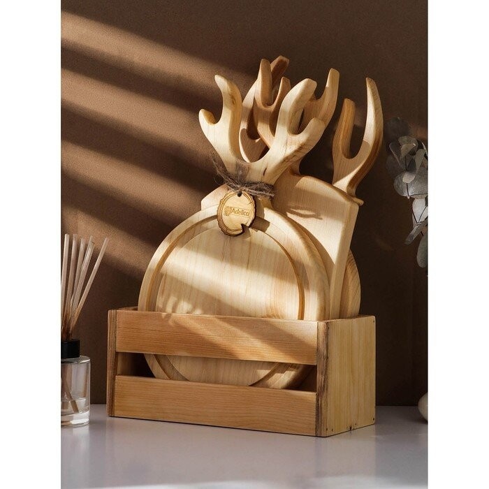 Набор из 3 разделочный досок из дерева 