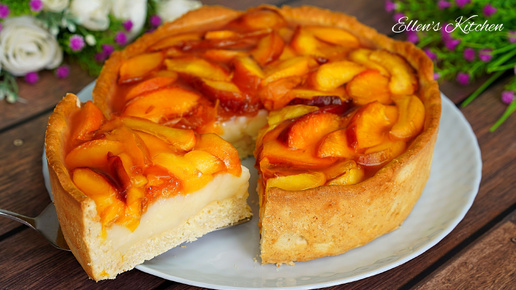 Это так вкусно, что можно готовить каждый день! Тирольский пирог с персиками!
