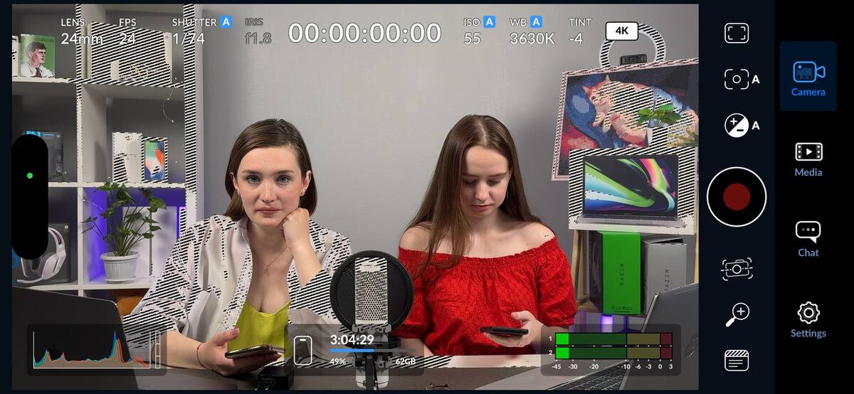 Интерфейс BlackMagic