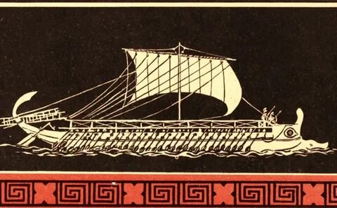 Древнегреческий корабль.