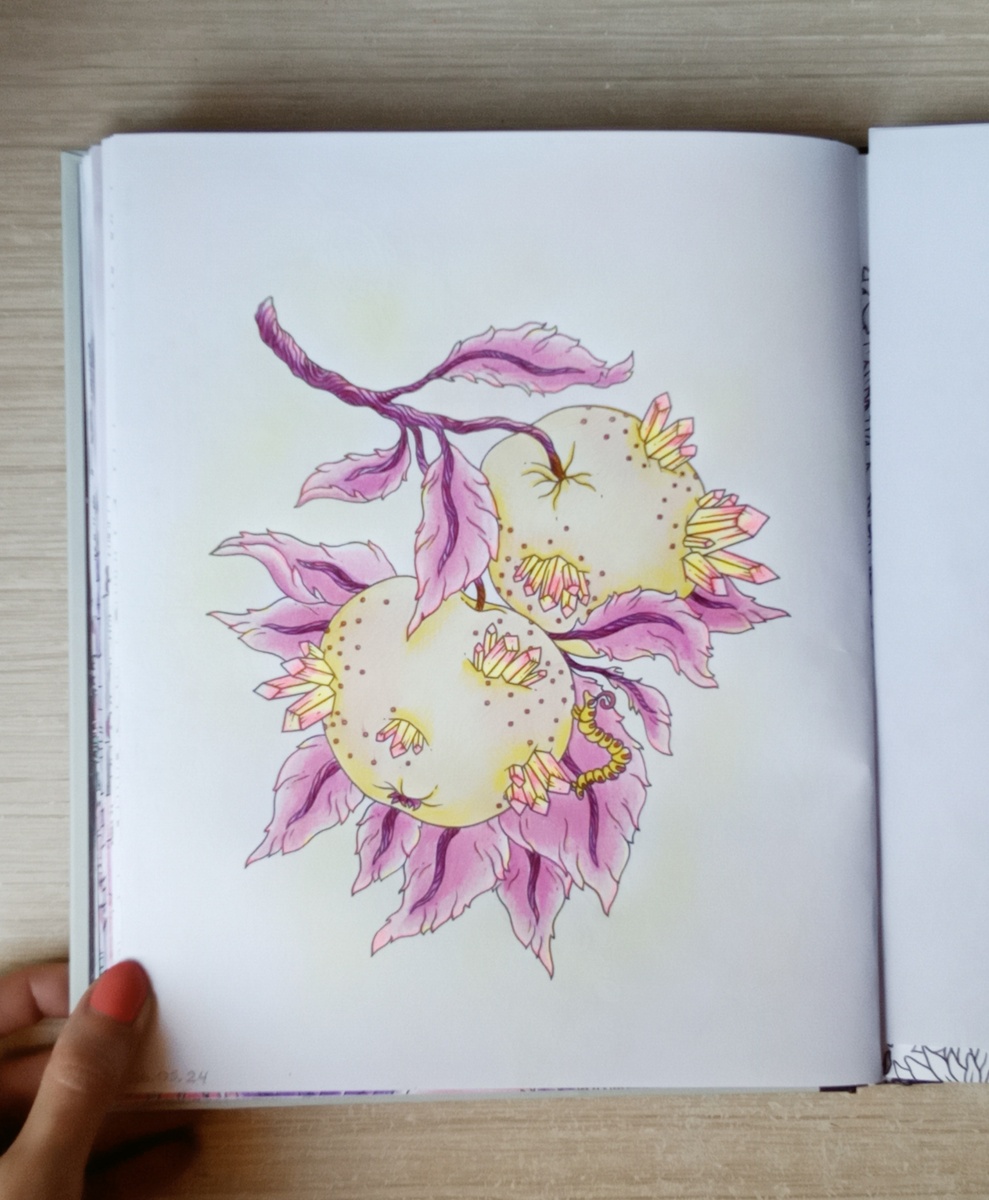 Готовая иллюстрация в раскраске "Волшебная шкатулка" от Ханны Карлсон 