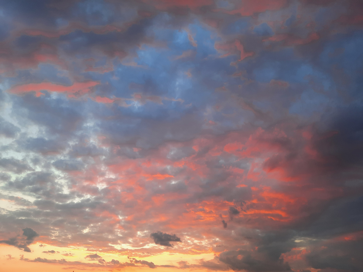 Красочный восход. Фото автора.