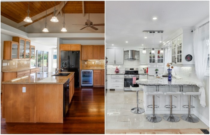 Для производства кухонь используются натуральные и искусственные материалы