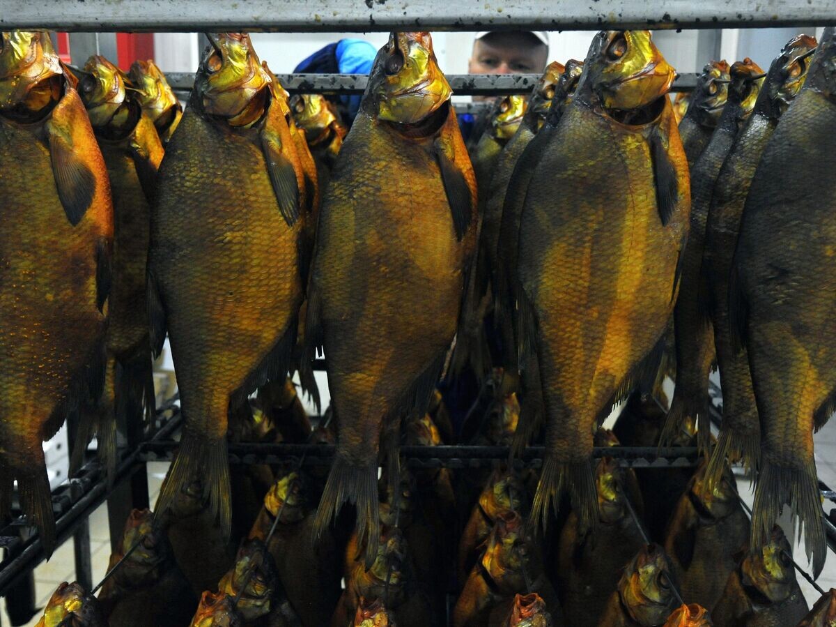    Производство рыбной продукции© РИА Новости / Алексей Сухоруков