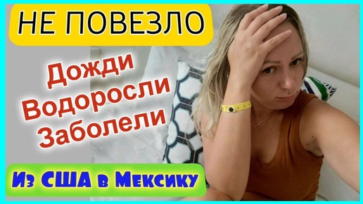 НЕ ПОВЕЗЛО_Дождь_Водоросли_Заболели_Вот это отпуск_Из США в Мексику_Ресторан_Карибское море_