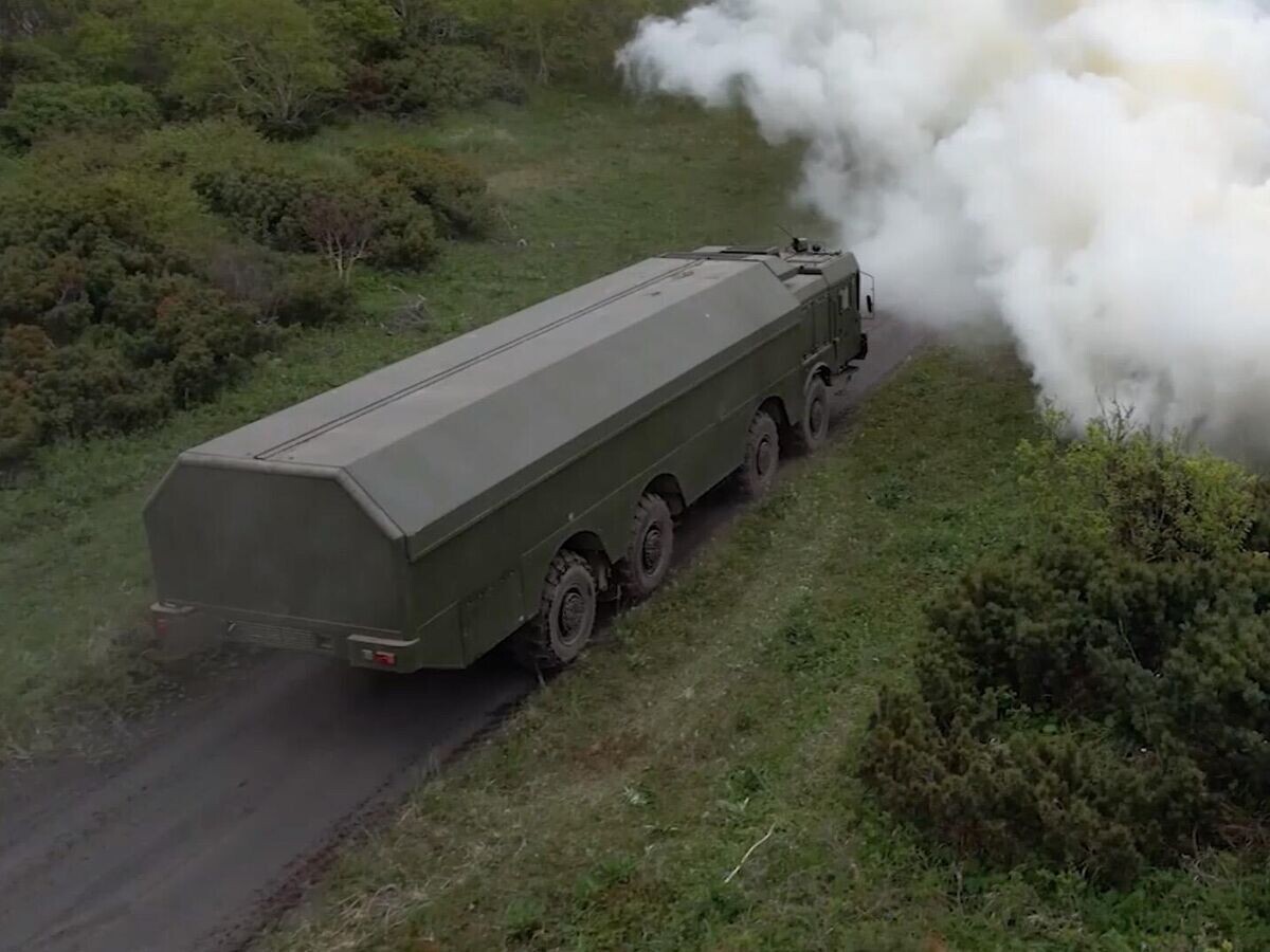    Береговые ракетные комплексы "Бастион" Тихоокеанского флота в рамках двустороннего учения группировок сил отработали нанесение ракетного удара по отряду кораблей условного противника© Минобороны России