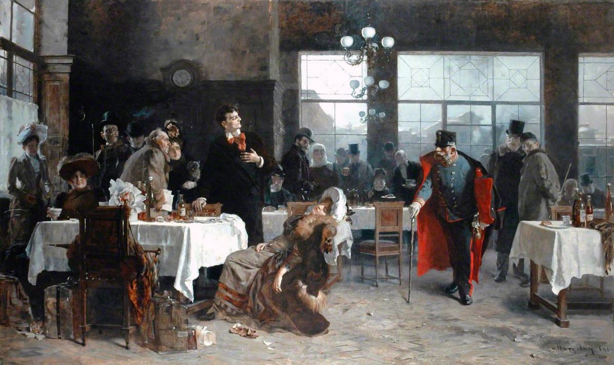 Леди в обмороке, 1890. Музей и галереи Кирклис. Хаддерсфилд, Англия