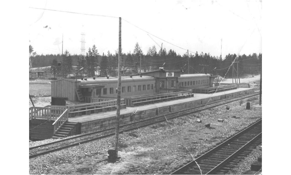 Вокзал поселка Новый Уоян, 1970-е гг.