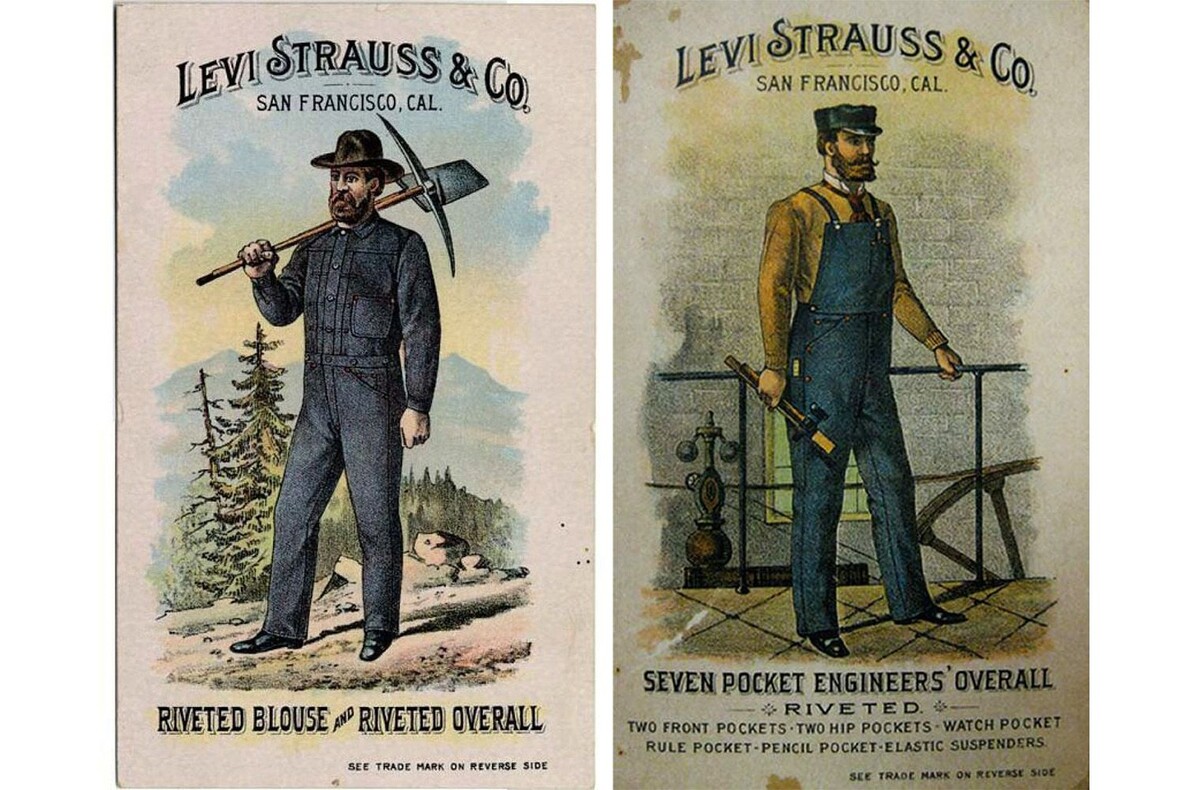 Винтажная реклама рабочих комбинезонов Levi’s