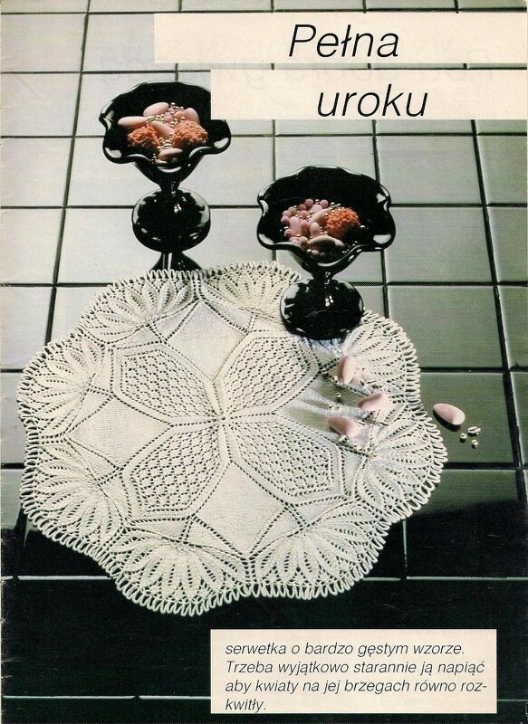 Салфетки спицами и схемы вязания салфеток