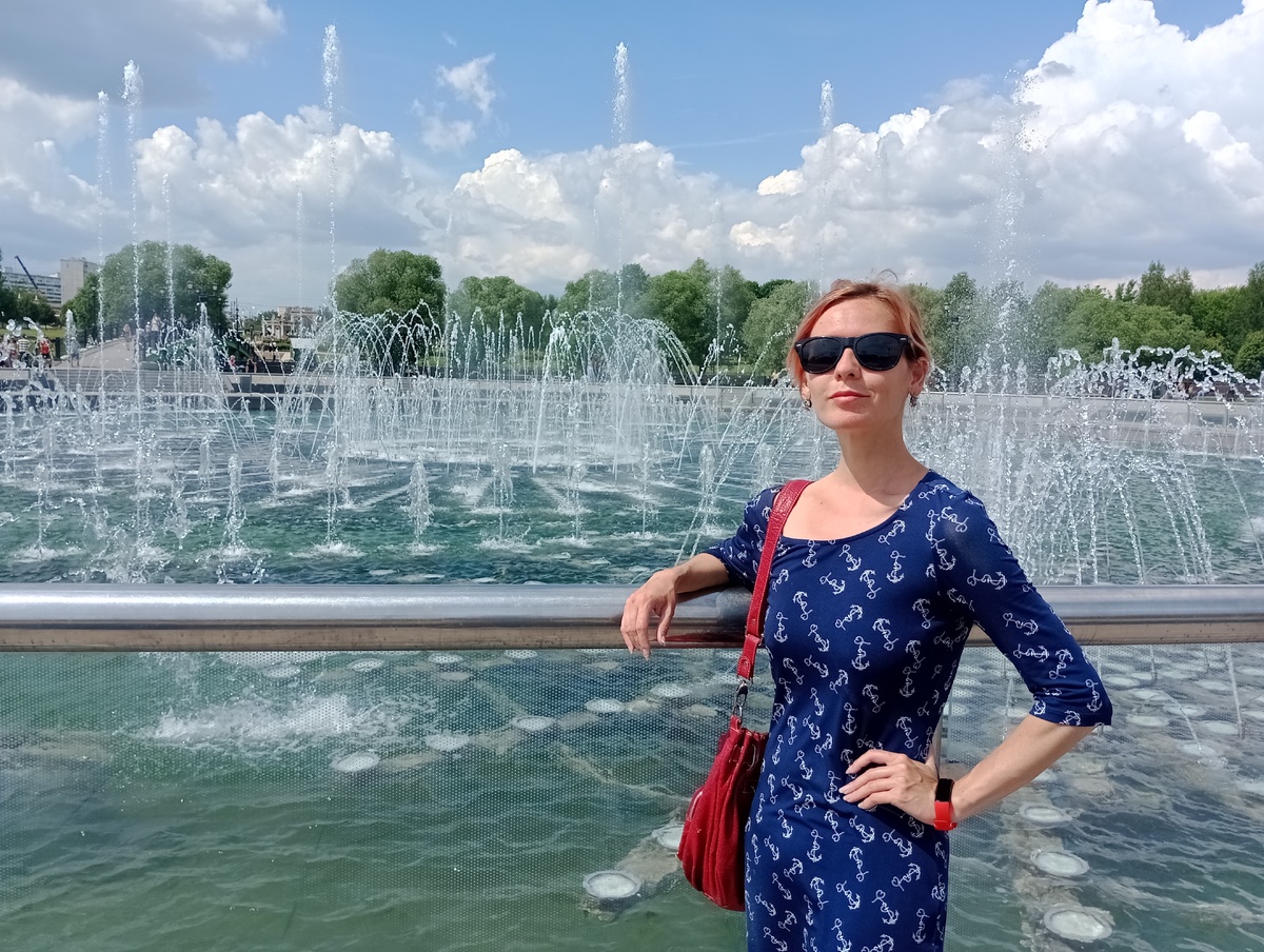 Наконец по Москве в летней одежде :) 