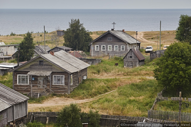 Деревня на берегу Белого моря