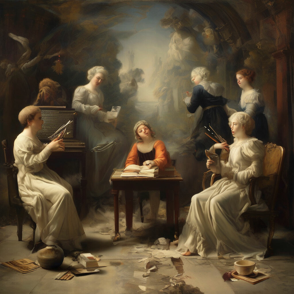 Вот такую картинку сгенерировал "Шедеврум" по тексту заголовка. ИИ то ли брал уроки у Пикассо и Дали одновременно, то ли научился шутить.