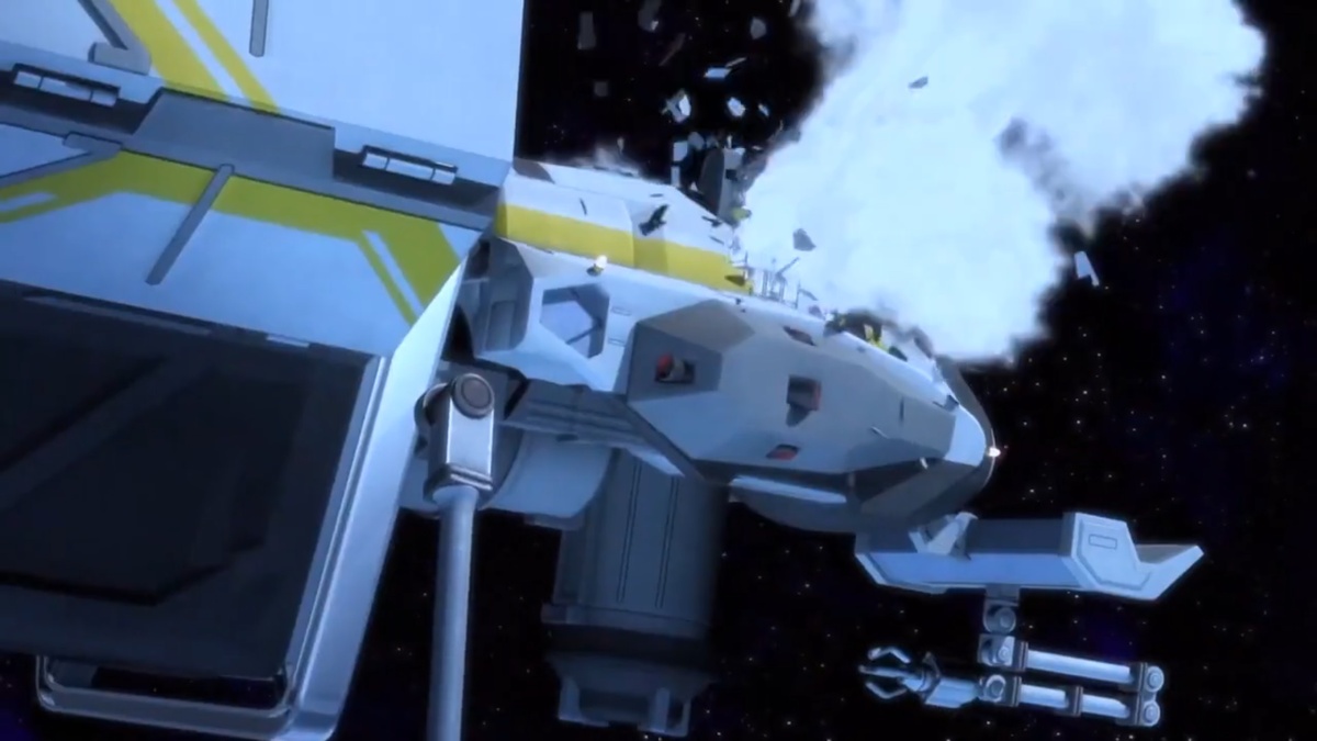 Столкновение с обломком произошло настолько быстро, что девушка ничего не смогла сделать.