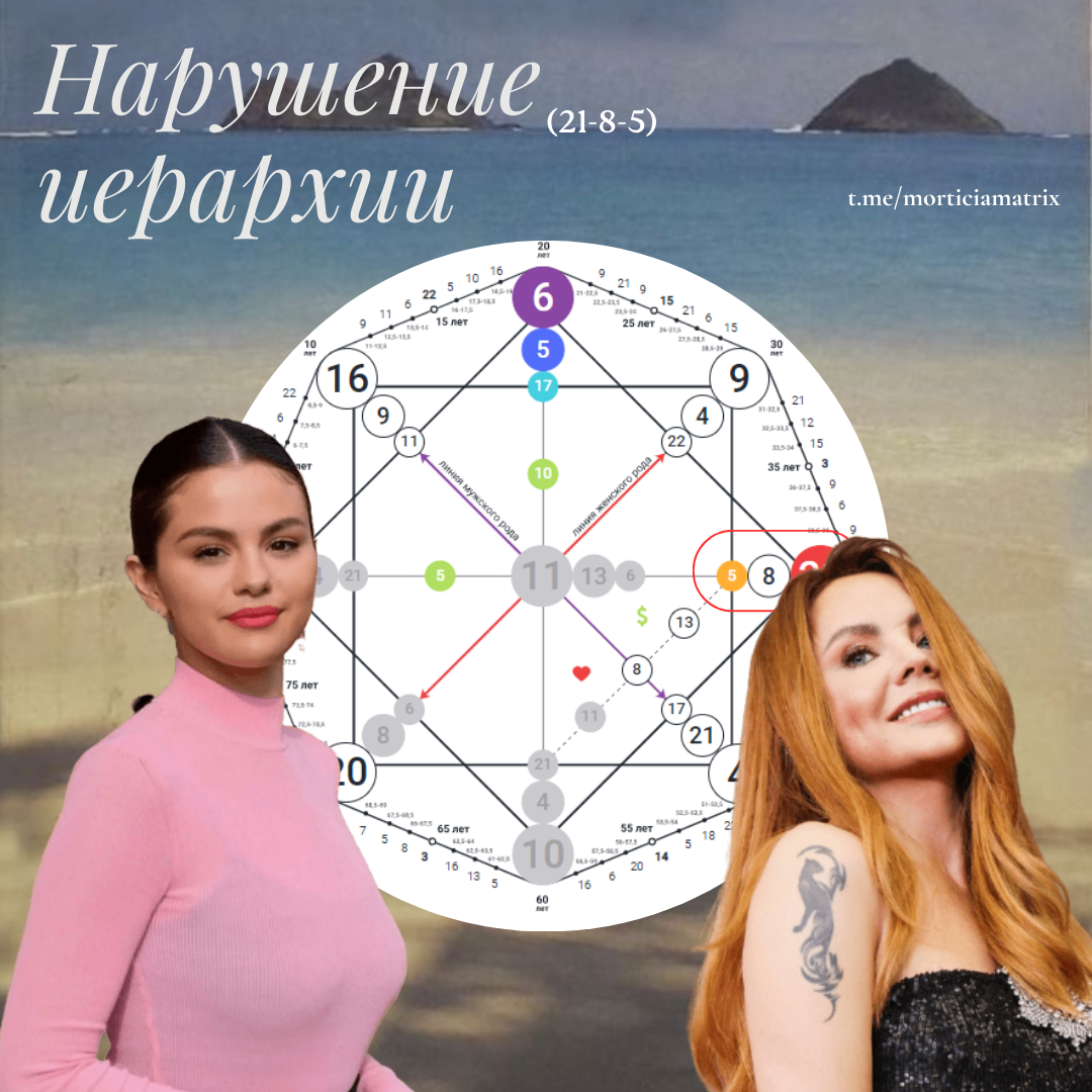 Программа Нарушение иерархии (21-8-5) в Матрице Судьбы