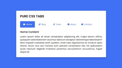 Как создать вкладки со слайд-индикатором на чистом CSS