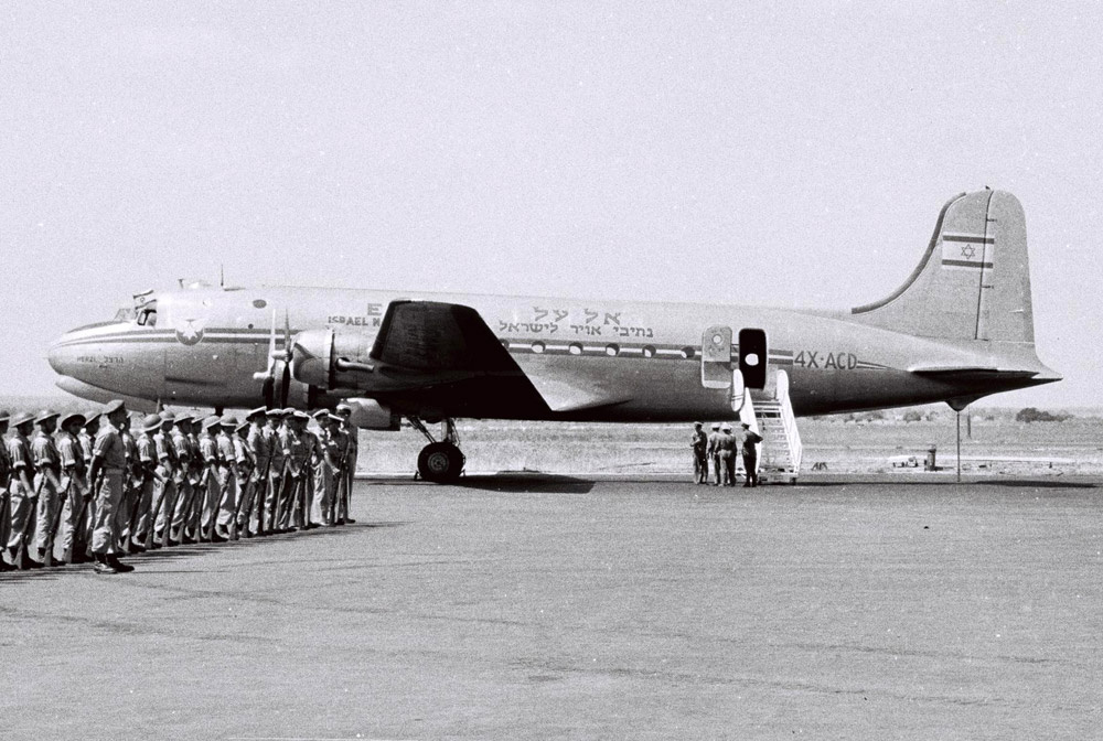 Douglas C-54 Skymaster El Al в 1949 году. Фото: Eldan David