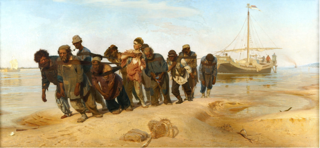 Илья Репин «Бурлаки на Волге», 1870-1873
