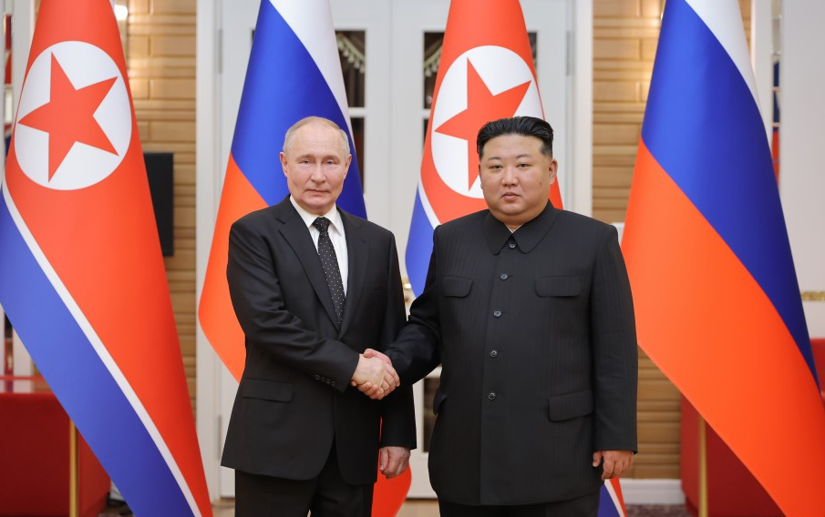 Владимир Путин и Ким Чен Ын