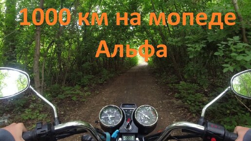 На мопеде ALPHA 110 кубов 1000 км