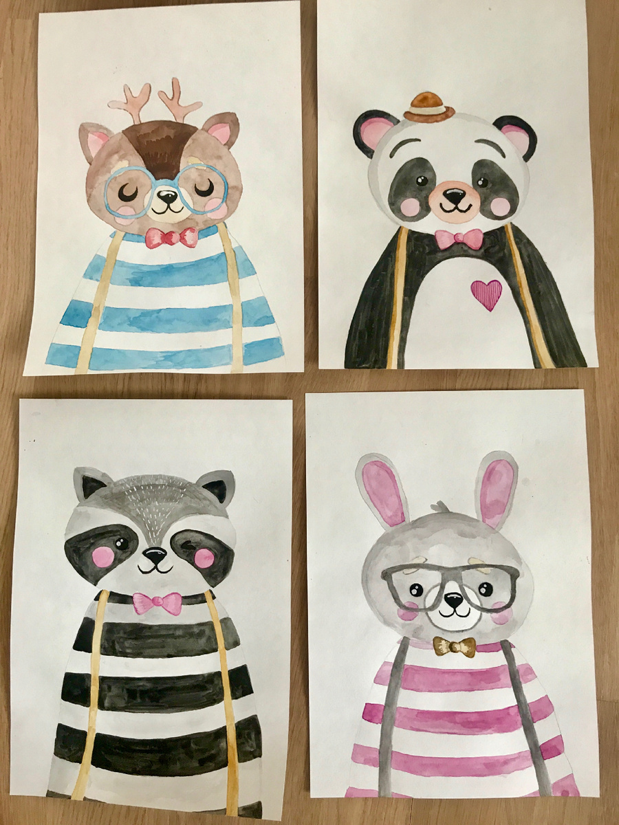 Акварель + спец бумага