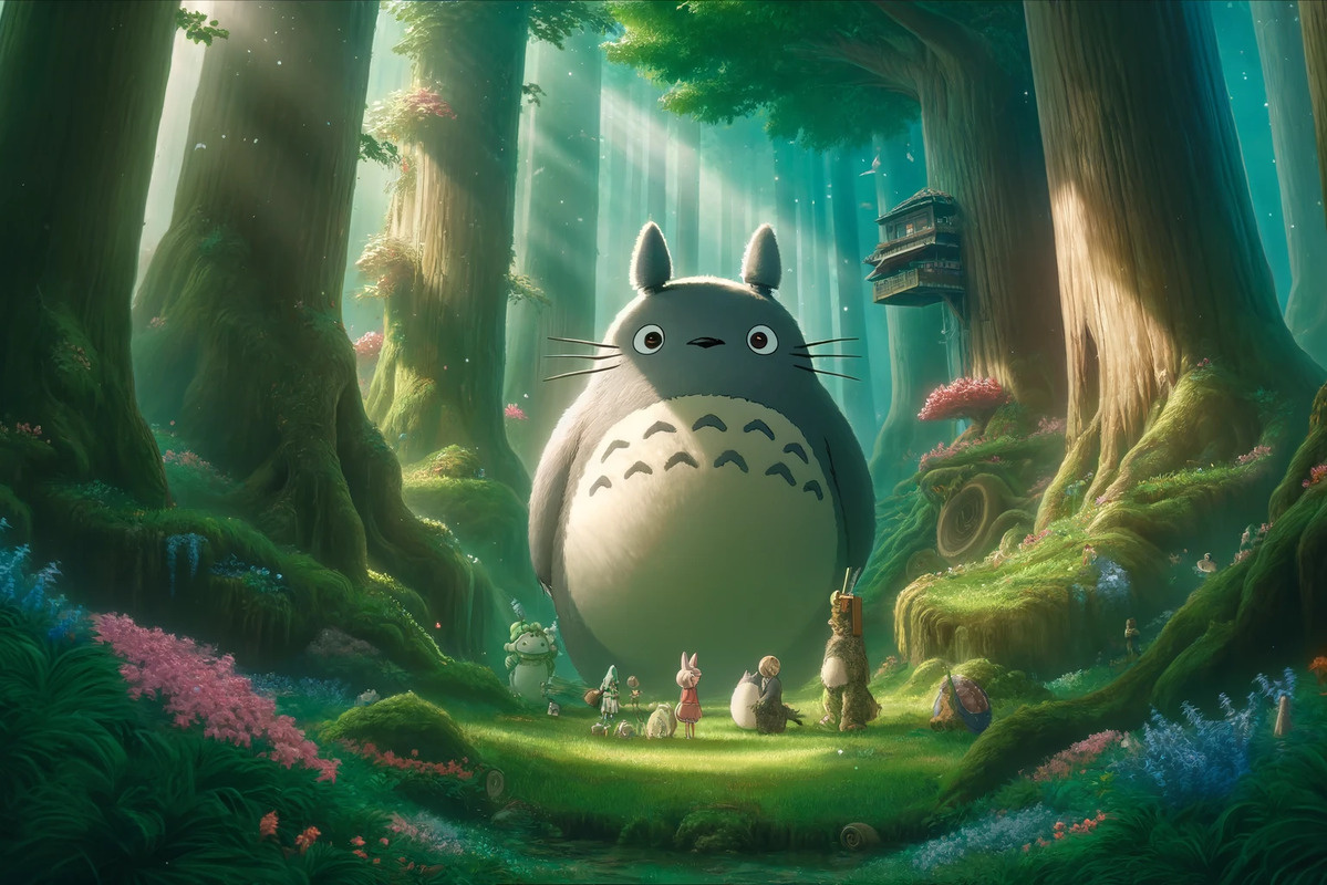 Лесной дух Тоторо — символ детского аниме для миллионов зрителей. Источник: нейросеть📷
