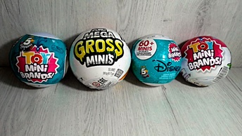 Toy mini brands - открываем 4 шарика