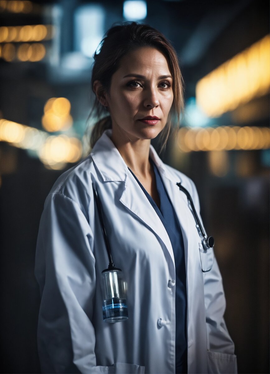 Грустная медсестра