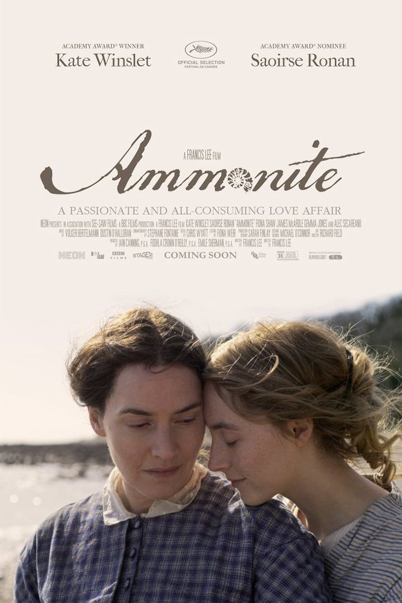 Вариант постера к романтической драме "Аммонит" (2020)