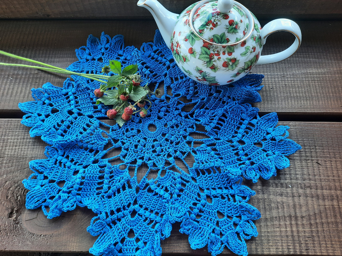 Салфетка "Синий вечер"