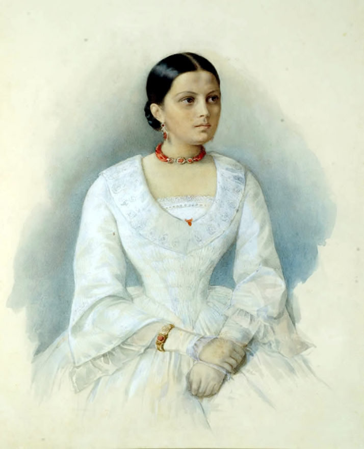 Авдотья Панаева (1820-1893) гражданская жена Некрасова. 