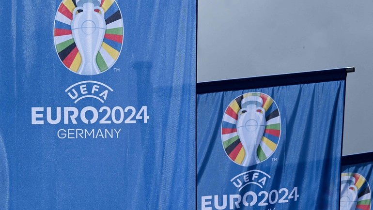    Логотип чемпионата Европы по футболу. AFP