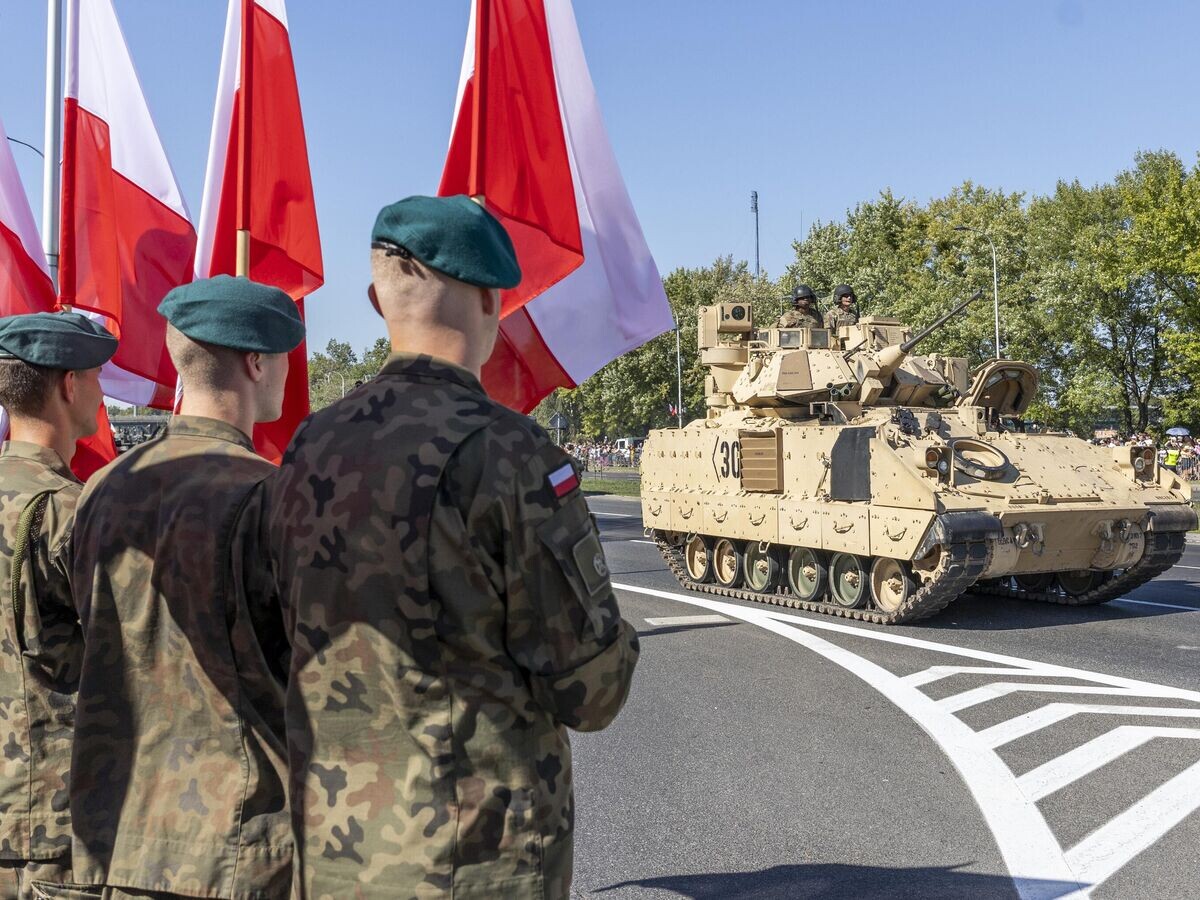    Американские военные принимают участи в параде в честь Дня Войска Польского в Варшаве© Фото : US Army / Sgt. 1st Class David Chapman