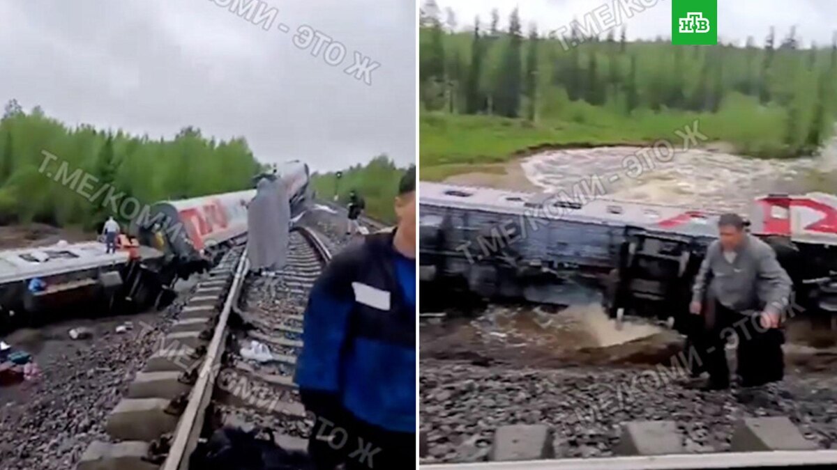    Минздрав: при сходе с рельсов поезда в Коми пострадали 40 человек