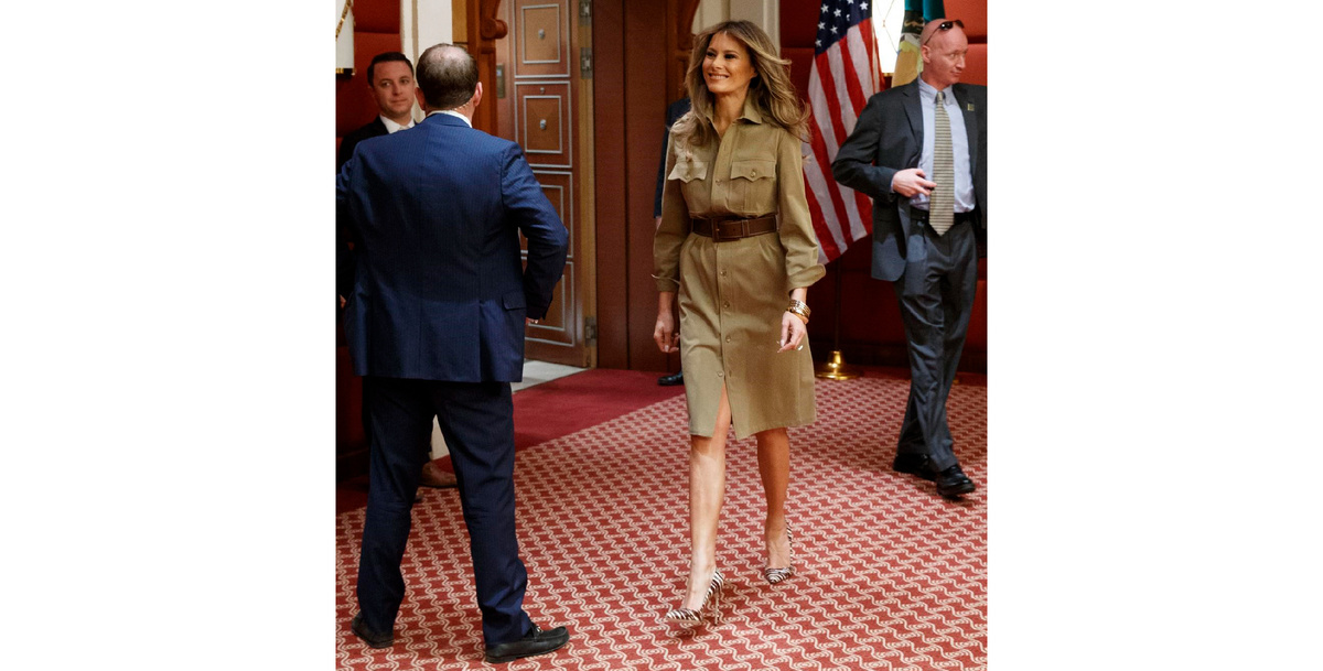 Бывшая Первая леди США, Мелания Трамп в Белом Доме 