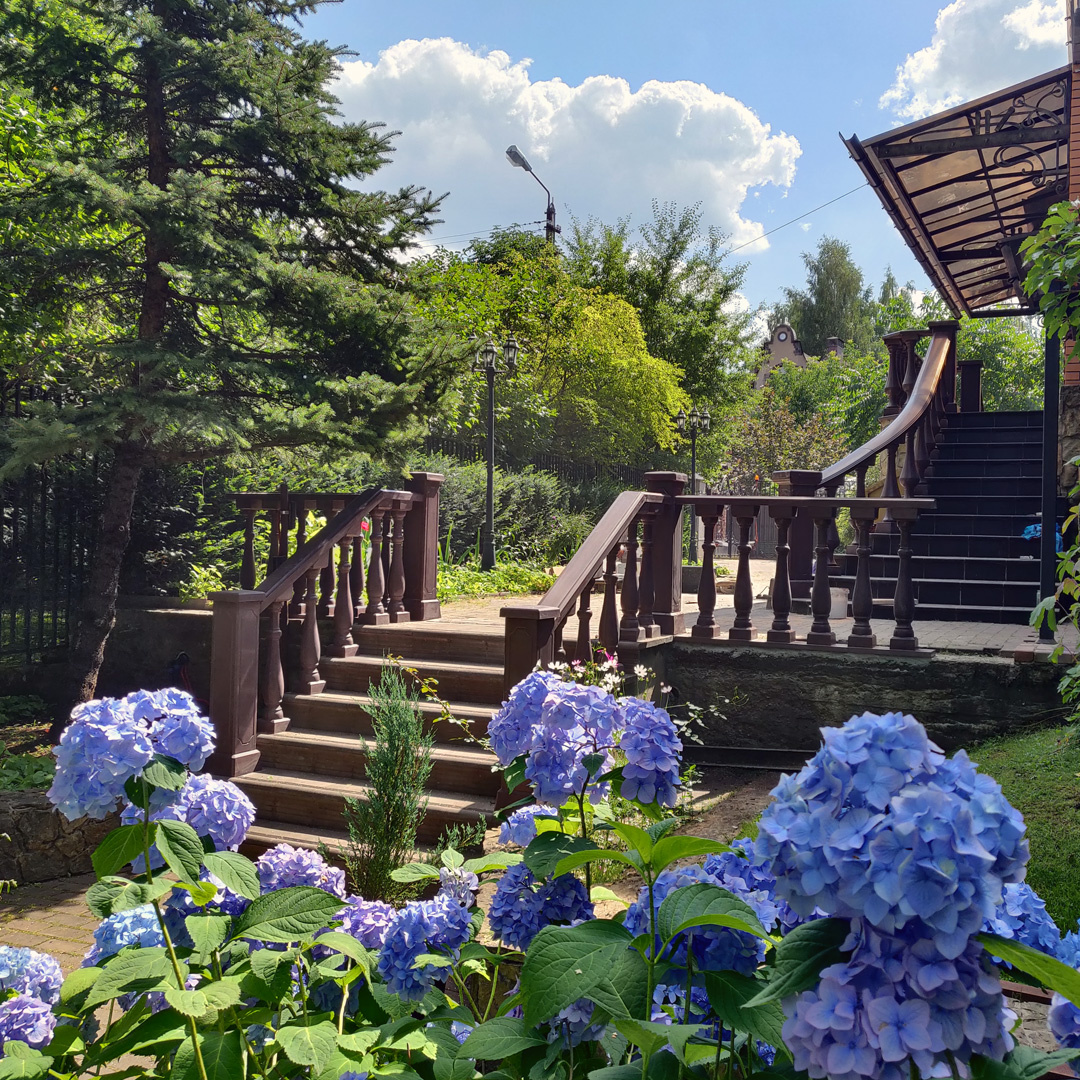 коричневая балюстрада