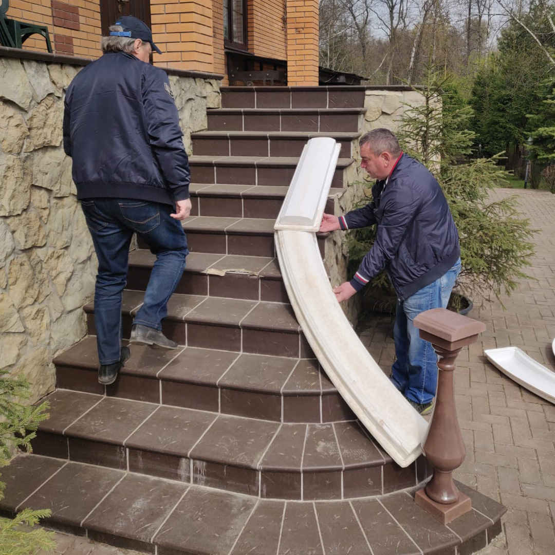 замер на винтовой лестнице