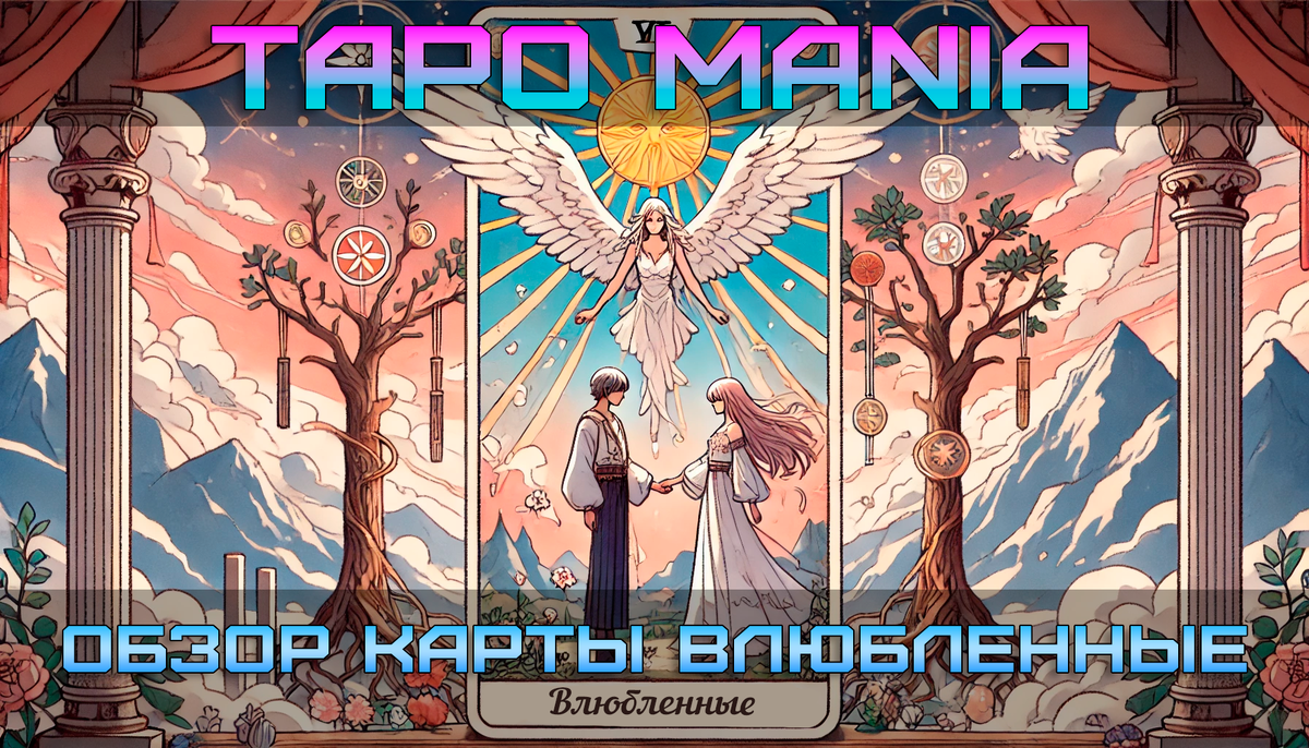 Все секреты и скрытые символы карты Влюбленные, только на Таро Mania! 