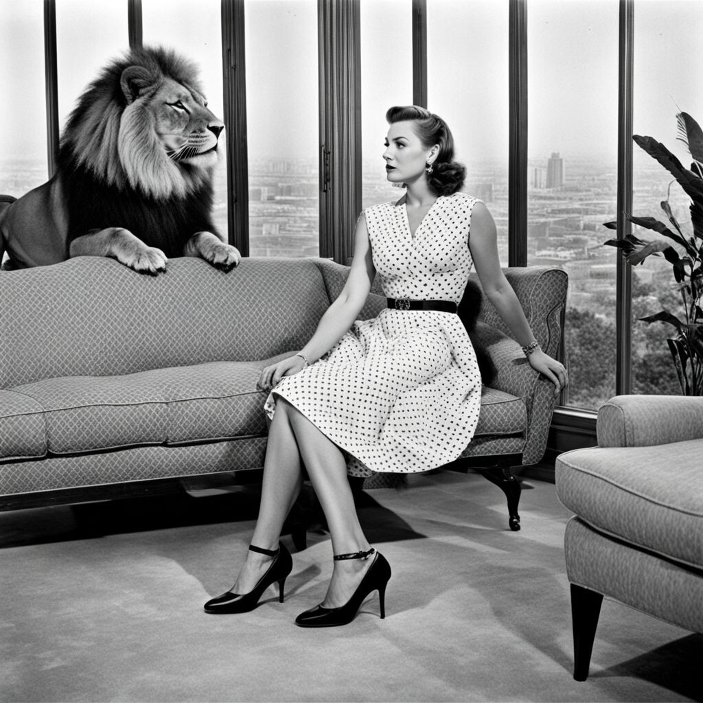 Цирковая звезда со львом по версии искусственного интеллекта